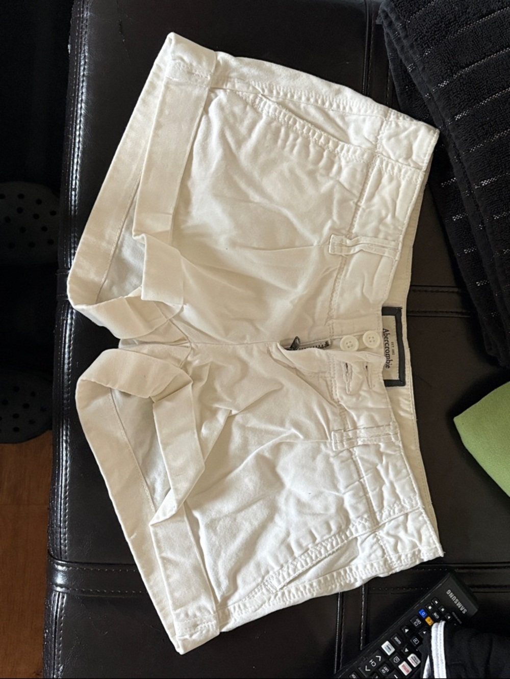Abercrombie & Fitch White Women's Jean Shorts